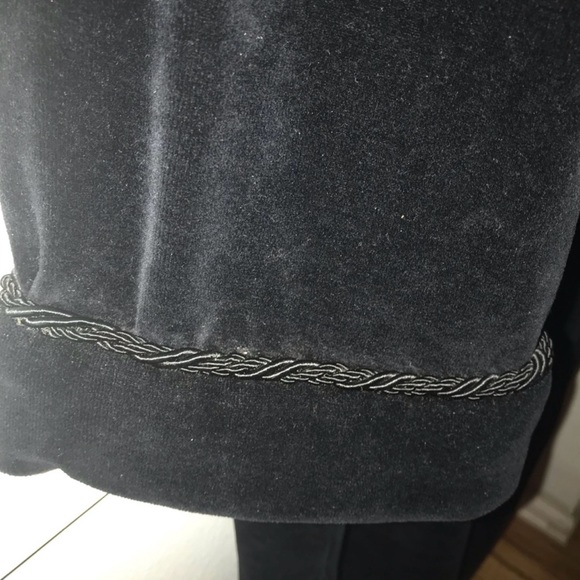 Valerie Stevens Black Velvet Robe size L - Picture 3 of 6